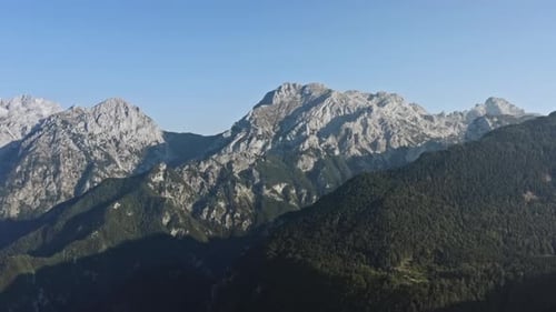 Aerial View Alpine Landscape