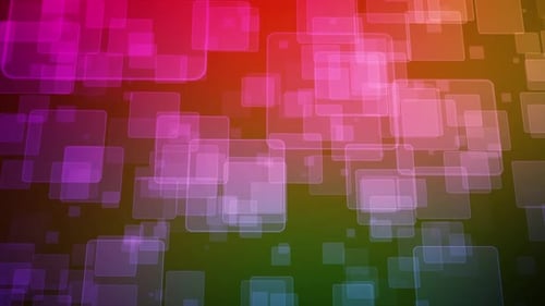 Vibrant Abstract Geometric Glowing Square Background Animation