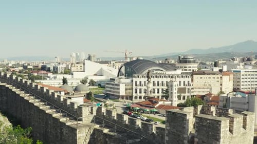 Aerial View of Skopje Macedonia