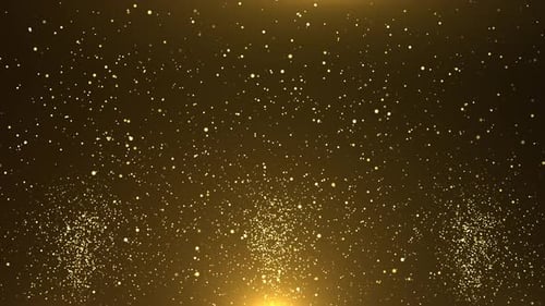 Moving gold particles dust. holidays, gifts, winning, wealth, luxury, success, celebration.