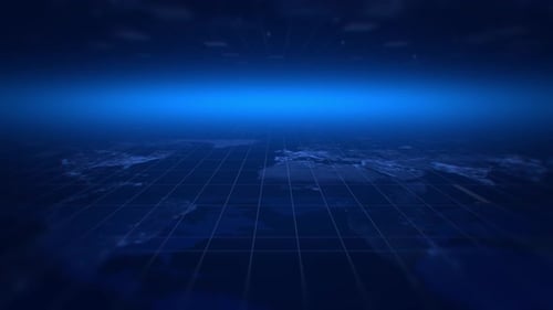 Futuristic Global News Grid Animated Background