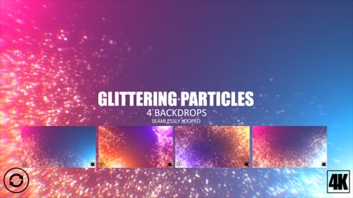 Glitzernde Partikel 4K