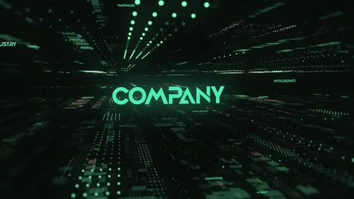 Sci Fi Digital Data Word Company