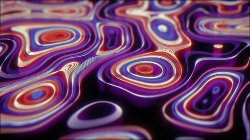Boucle d'arrière-plan abstraite de Curl Noise