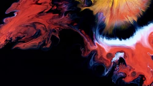 Fluid Art Abstract Ink Paint Background