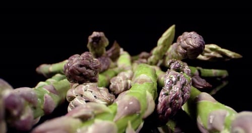 Frischer Spargel super Nahaufnahme Makroansicht