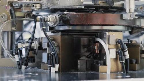 Cotton Socks Production Process in Garment Factory Automated Process Part of Machine