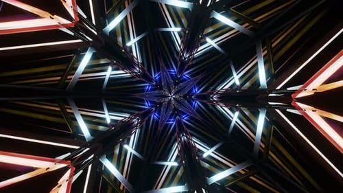 VJ Loop Tunnel Flickering DISCO Star