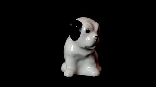 Shooting of a Statuette of a Dog 5