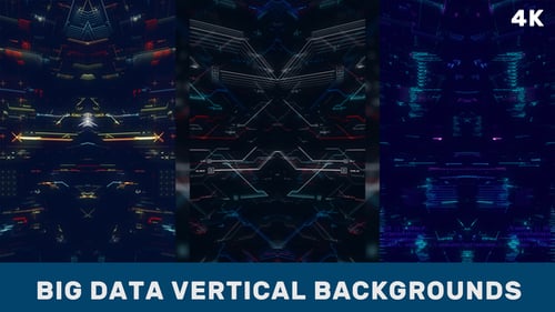 Abstract Digital Data Futuristic Loop Backgrounds