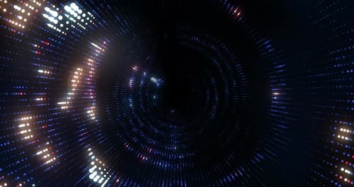 Animierte 4K-Hintergrundschleife mit Audioelementen. Abstrakte digitale 3D-Welle.
