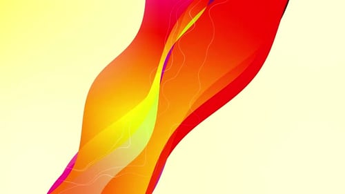 Abstract Colorful Fluid Waves Animated Background