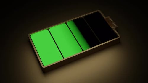 Modern Battery Charging Icon Progress Animation