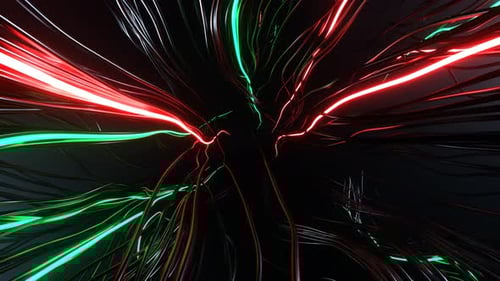 Vol en boucle transparente de tunnel de science-fiction abstrait. Graphiques animés futuristes, fond de haute technologie