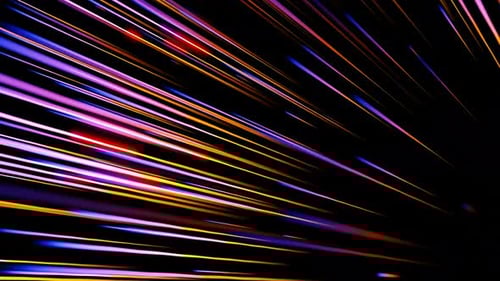 Fundo geométrico de linhas de néon direcionais abstratas