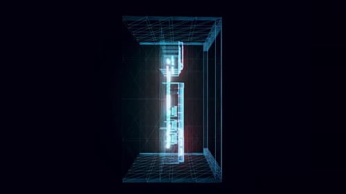 Electrical Box Hologram Rotating 4k