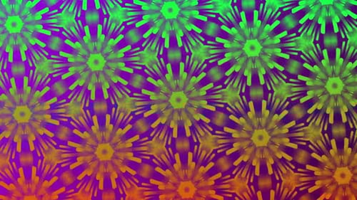 Vibrant Abstract Morphing Kaleidoscope Pattern Loop