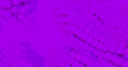 3D balls moving against purple background