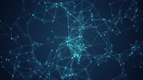 Abstract Futuristic Technology Network Loop Background