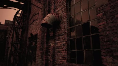 Abandoned Industrial Buildings of Old Factory