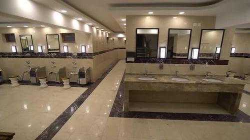 Indoor Bidet Washing and Cleaning Area