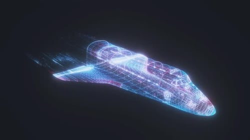 Abstract Space Shuttle 4k