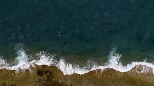 Atlantic Ocean Shore Cliffs of Playa de Los Morteros, Tenerife, Spain