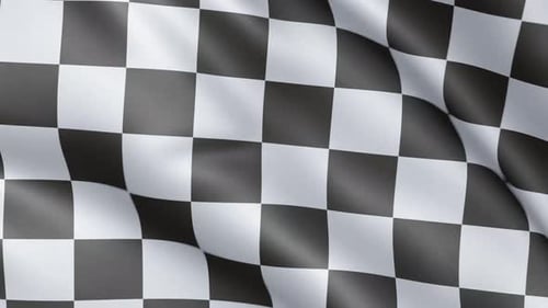 Waving Checkered Flag Background for Racing Events