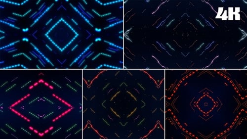 Kaleida Abstrakt Glowy Hintergrund