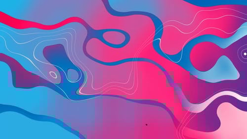 Abstract Liquid Gradient Shapes Motion Background Animation
