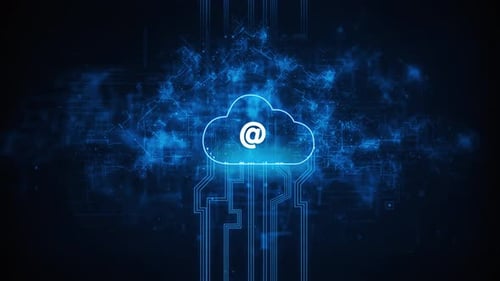 Cloud, digitales Cloud Computing, @