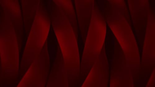 Abstract Red Wavy Flowing Lines Motion Background Loop