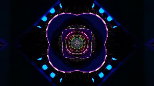 EDM-Neon-Bewegungshintergrund | Futuristischer Elektronisch Musik-Loop