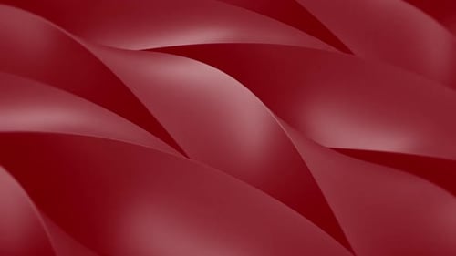 Red Fluid Abstract Ribbons Seamless Loop Background