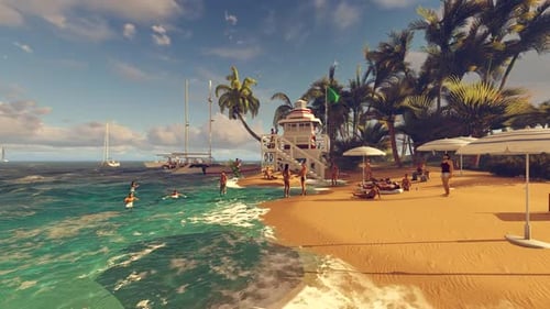 Beach On The Island