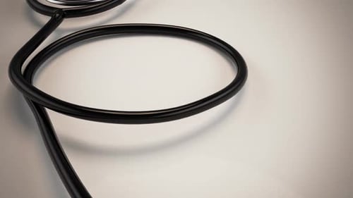 Modern 3D Stethoscope Unraveling Animation