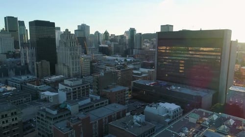 Aerial view of Downtown Montreal