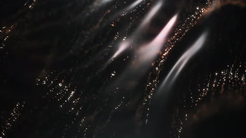 Abstract Golden Particles and Light Waves Background Loop