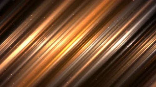 Elegant Golden Light Rays Shimmering Motion Background