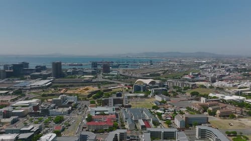 Forwards Fly Above Buildings in Urban Neighbourhood