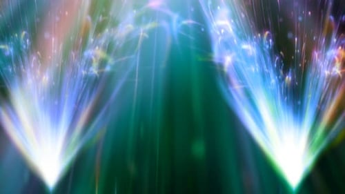 Vibrant Abstract Particle Light Bursts Background