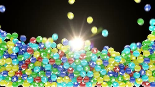 Dynamic Bouncing Alphabet Balls Background Animation