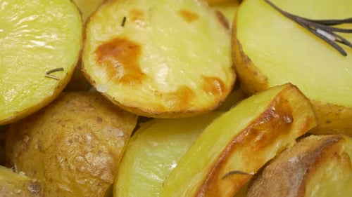 Close Up of Delicious Baked Potatoes