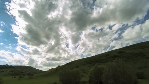 UHD Mountain Meadow Timelapse at the Summer