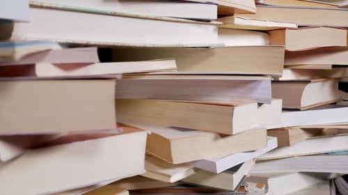 Pile of Books Stacked Up