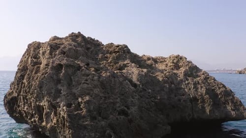 Beautiful Seascape with Big Rock Formation