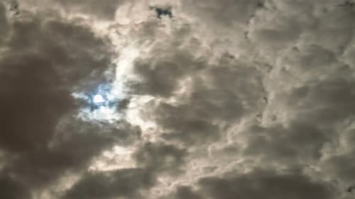 Moody Sky with Thick Grey Clouds Moving