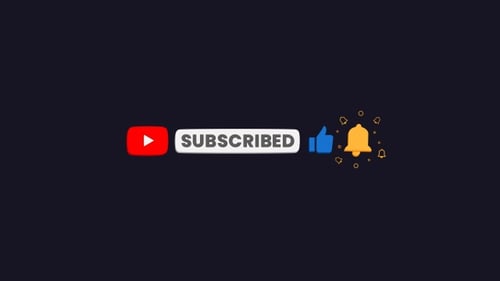 Modern YouTube Subscribe Button and Bell Notification Animation