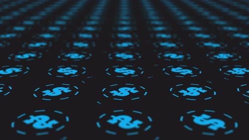 Dollars Sign pattern animation