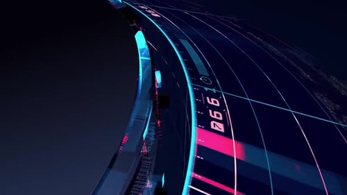 Dynamic Futuristic Digital Data Stream Background Loop